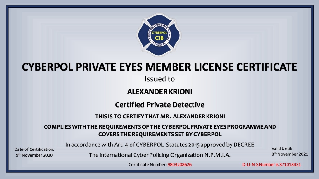 Cyberpol Private Eyes member